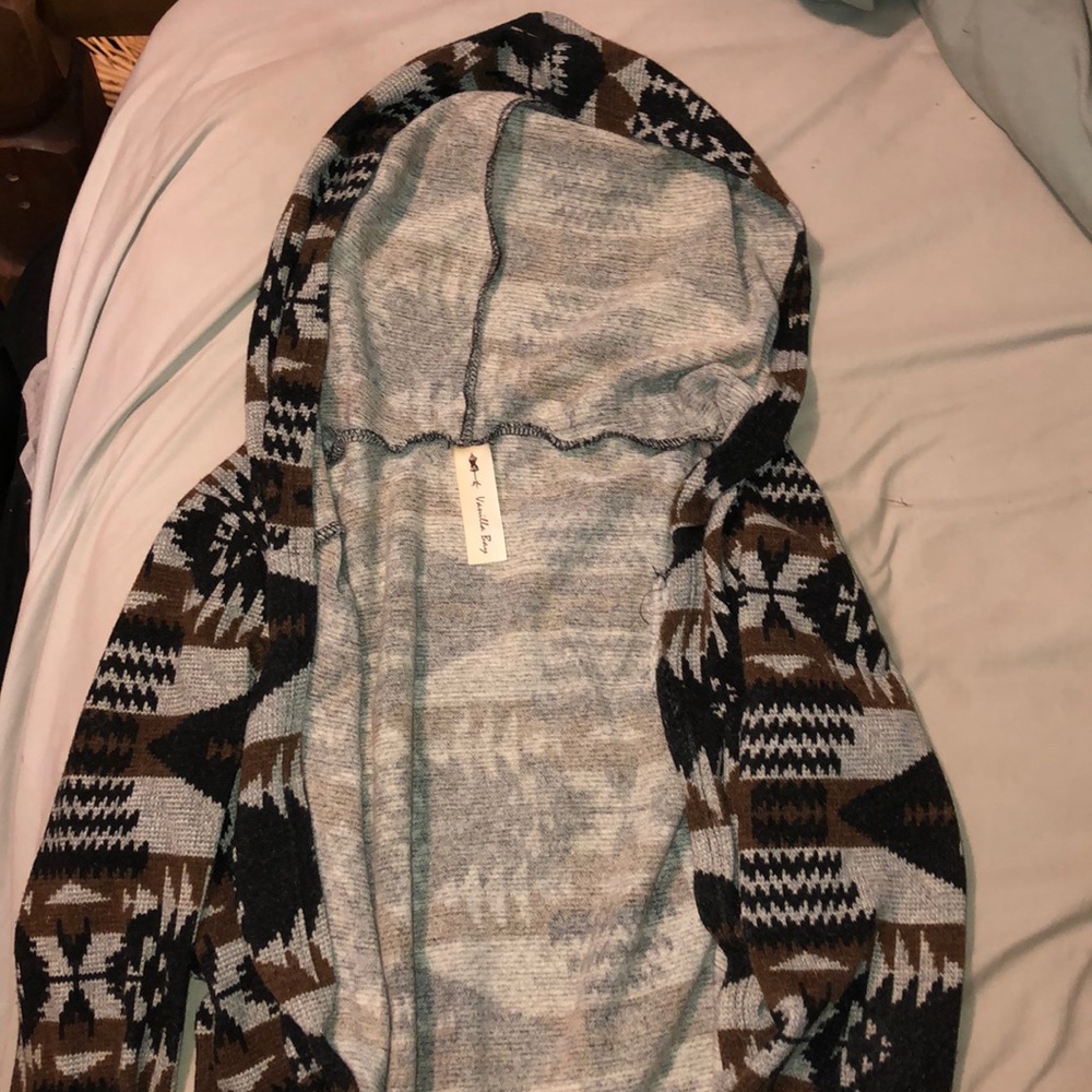 cardigan with hood